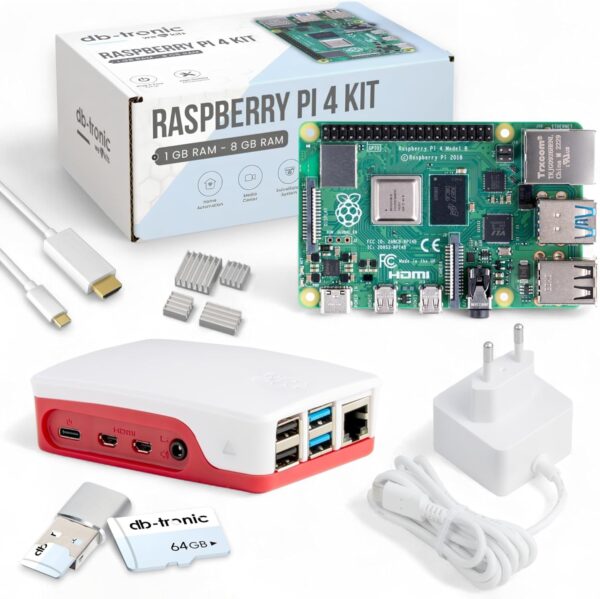 Kit d’alimentation et de refroidissement Raspberry Pi – Pack essentiel (blanc)